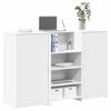 VidaXL White Reception Desk 155x50x103.5 Cm Engineered Wood, Reception Counter, Salon Reception, Counter of 3324196