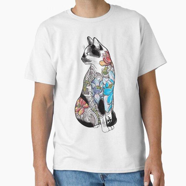 Cat in Lotus Tattoo Classic T-Shirt