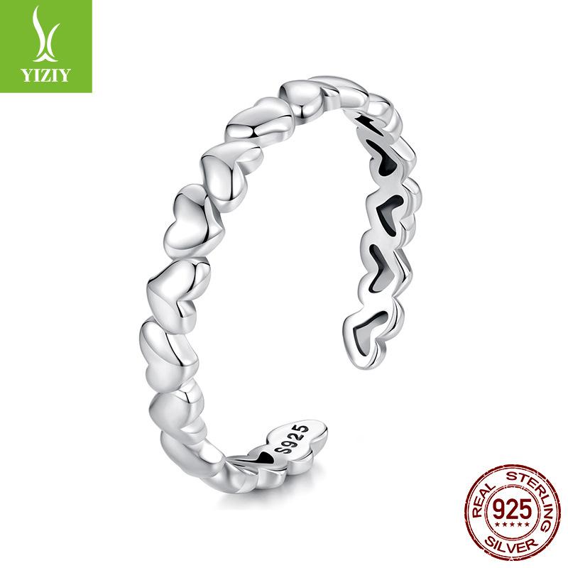 925 Sterling Silver Love Open Ring, Simple Modern Design Fashionable Women'S Ring, Independent Station