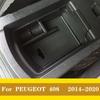 Для Peugeot 2008 3008 GT 4008 5008 308 408 автомобильный черный интерьер консоли подлокотник ящик для хранения перчаток лоток-контейнер