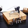 High-End Multifunctional Wine Opener Set with Solid Wood Box, 7-Piece, Custom Logo Available