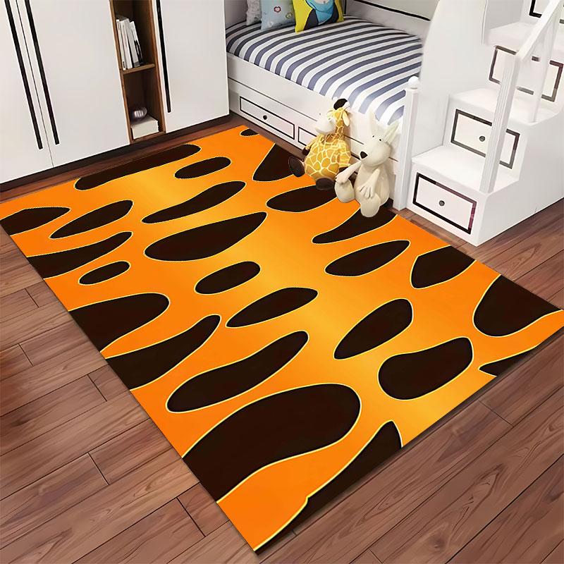 Leopard Print Pattern Carpet suitable as a non-slip mat for the living room or bedroom sofa