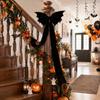 Decorative Ornaments for Porch Halloween Bat Bow Garden Decor Christmas Tree Topper Hanging Ornament Party Spooky Holiday Decoration Indoor Outdoor