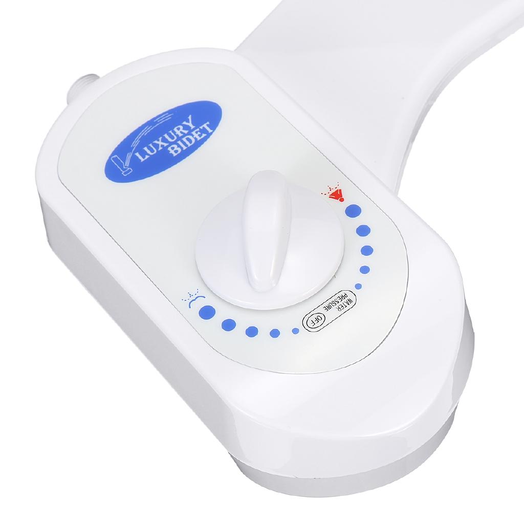 Неэлектрическое сиденье-биде для унитаза, аксессуары для биде, форсунка, мусульманский шаттаф для мытья ягодиц, автоматический очищающий распылитель, механический, ЕС/США, белый
