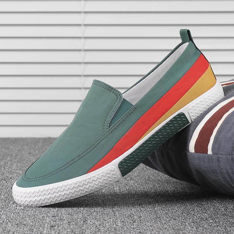 Модная мужская обувь Мягкие кроссовки Slip-On, обувь для тенниса, новая повседневная обувь для мужчин из парусины, дышащая, летняя обувь для отдыха на открытом воздухе, для вождения