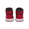 Детские кроссовки Air Jordan 1 Retro High OG PS Satin Bred 2023 Черный Университет-Красный Белый FD5304-061