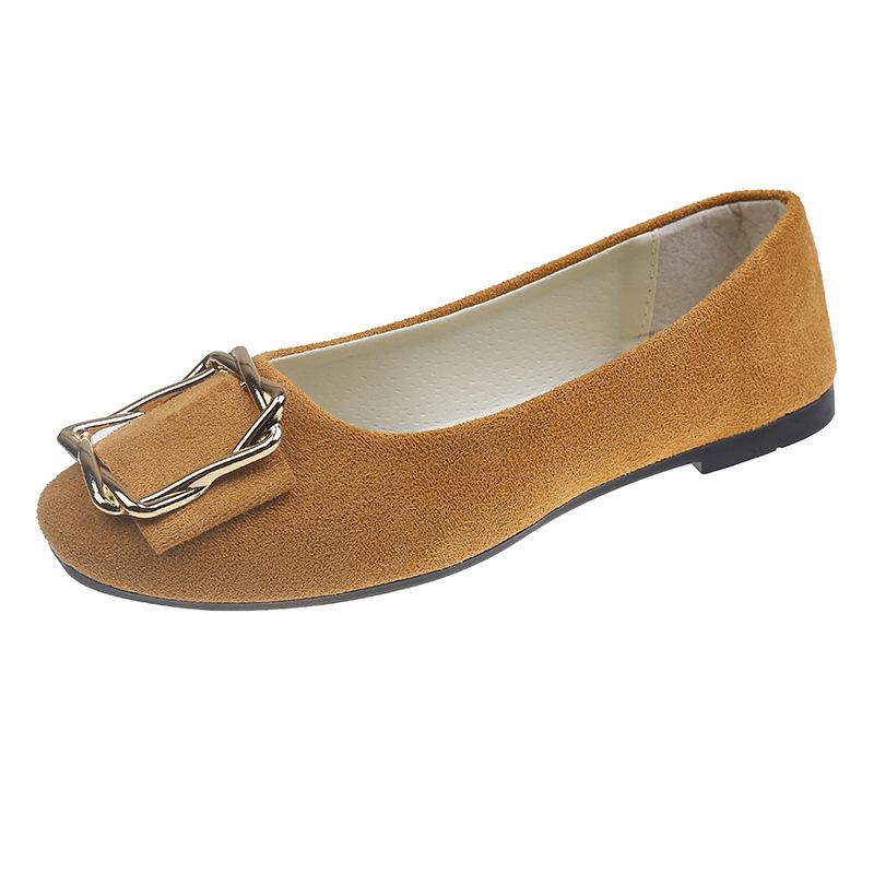 Женская обувь. Туфли на плоской подошве. Удобные повседневные туфли без шнуровки с квадратным носком большого размера, разноцветные.