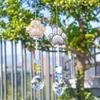 Crafts Crystal Paw Print Sun Catcher Creative Hanging Wind Chimes Novelty Colorful Light Collection Pendant Tree