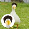 2 шт. костюм гуся для крыльца, парик с косами, пасхальная уличная статуя гуся, поддельные волосы, костюм гуся для сада, аксессуар для украшения лужайки на патио