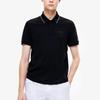 FILA Polo Shirts Men's Jet Black Polo Collar Moderate Straight Fit (Unisex) Polo Shirts F11M238105FBK