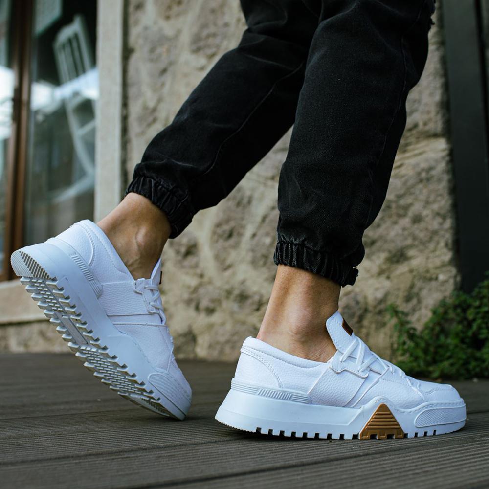 Chekich Мужская обувь Кроссовки черного цвета на шнуровке Весенне-осенние сезоны Дышащая повседневная замша с высокой подошвой Новое поступление Гибкая беговая обувь CH067