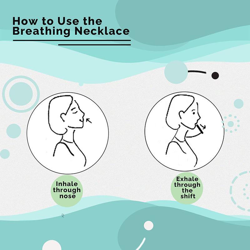 Нейлоновые ожерелья от тревоги из нержавеющей стали для женщин, снимающие стресс, дыхательные медитационные ожерелья, женские ювелирные аксессуары