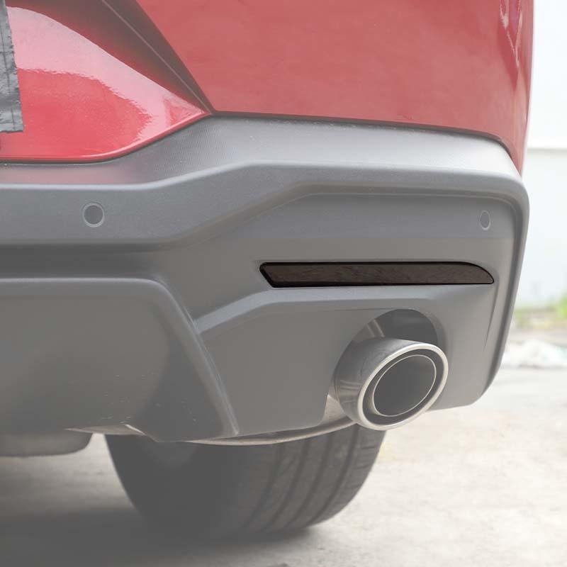 Автомобильные задние противотуманные фары декоративные крышки ABS украшения для Ford Mustang 2024 Up внешние аксессуары, матовый черный