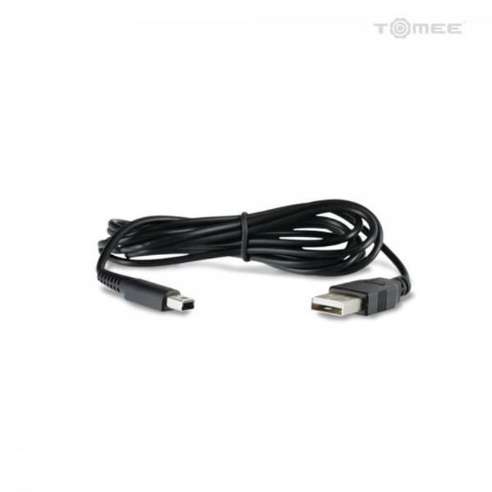 Câble chargeur USB - TOMEE - pour Nintendo 3DS/2DS/DSi - Noir - 1,80 m - Recharge rapide
