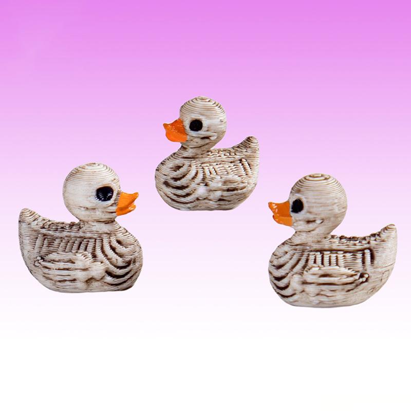 5Pcs Mini Ducks Skeleton Halloween Decorations Resin Scary Duck Miniatures Home Decorative Figurines Micro Landscape