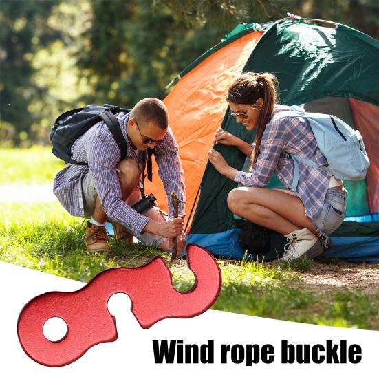 Комплект из 10 алюминиевых натяжителей троса с 3 отверстиями для палаток и активного отдыха