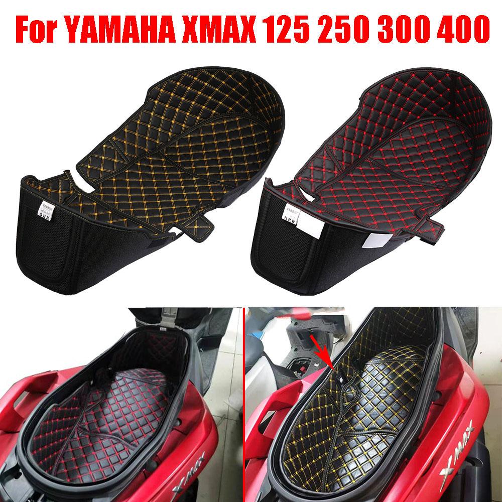 Для Yamaha X-Max 250 Xmax 125 300 400 XMAX250 XMAX300 Сиденье Ящик для хранения Коврик Защитная накладка на задний багажник мотоцикла Накладка на отсек
