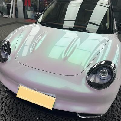 Автомобильная наклейка Глянцевая Белая Аврора Авто Виниловая Пленка для Обертывания Пленка Винил Изменяющая Цвет ПВХ ПЭТ Без Пузырей Авто Аксессуары Авто Наклейки