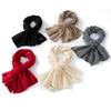 Women 100% Pure Cashmere Scarf Winter Warm Soft Cozy Knit Wrap Fashion Casual Neck Warmer Cold Weather Accessory