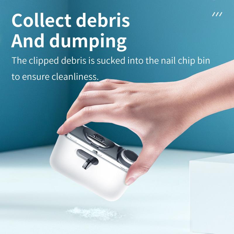 Mini Nail Clipper LED Light USB Rechargeable Electric Nail Trimmer Toenail Clippers Sturdy