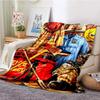 Throw Blanket Fleece Warm Cozy Soft  for Couch Bed TV  Firefighters  Lightweight  Fire Flannel hello kitty blanket  coraline