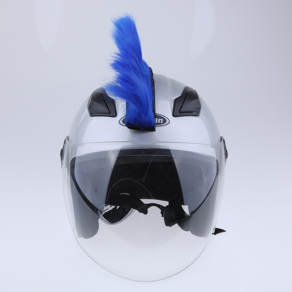 Motorcycle Helmet Mohawk Wig 6 Colors DIY Helmet Hair Horns Car Wash Sponge EVA For Washing Motorcycle Bike Car Window Glass
