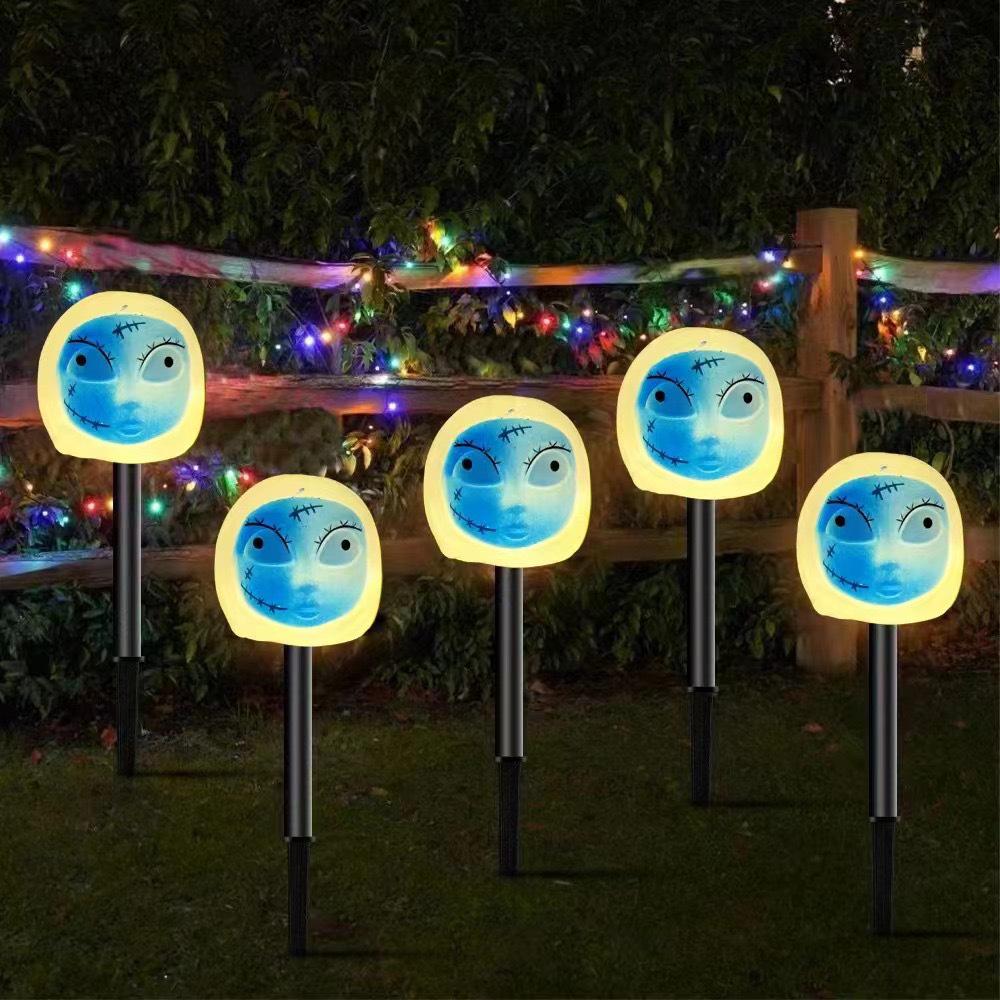 Solar LED Halloween Pumpkin Lantern for Outdoor Garden - Waterproof Decoration