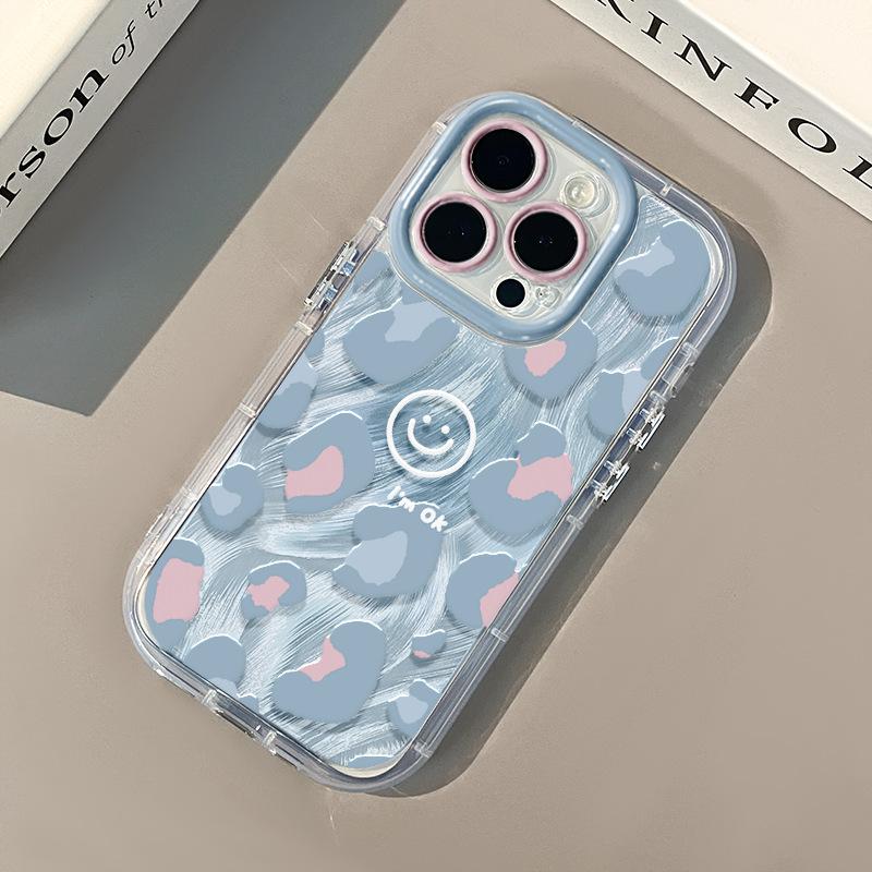 Розовый Любовь Леопардовый Принт для Чехла для Мобильного Телефона IPhone16pro для Apple 15pro Кремовая Пряжа из Перьев 15 Ультратонкий Xs/x