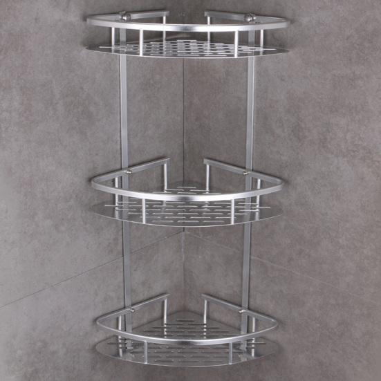 Настенное крепление, угловая полка, 3 слоя, треугольный дырокол, свободный полый слив, ванная комната, душ, стойка для хранения шампуня, держатель, органайзер, принадлежности для ванной комнаты