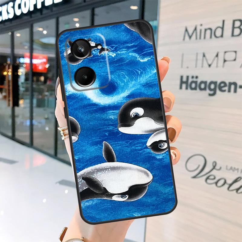 Whale Fish Wave Sea Case For Realme 15 Pro 12 11 13 14 Pro Plus GT6 GT7 C55 C51 C53 C25 C63 C61 C65 C67 C71 C75
