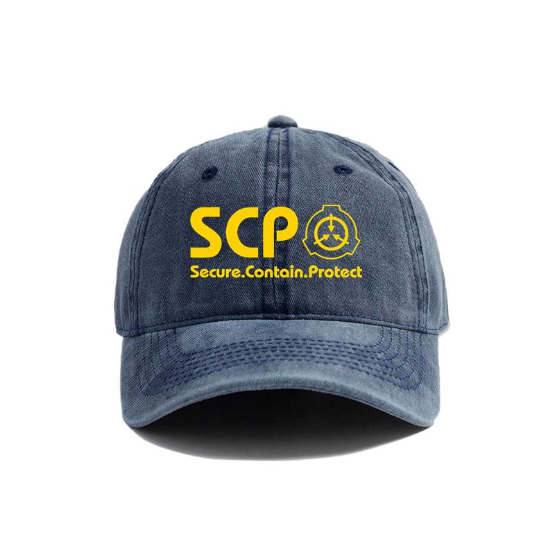 Кепка SCP Foundation Secure Contain Protect с потертостями, унисекс, ретро, для улицы, летняя, регулируемая, Кепка SCP MZ-153