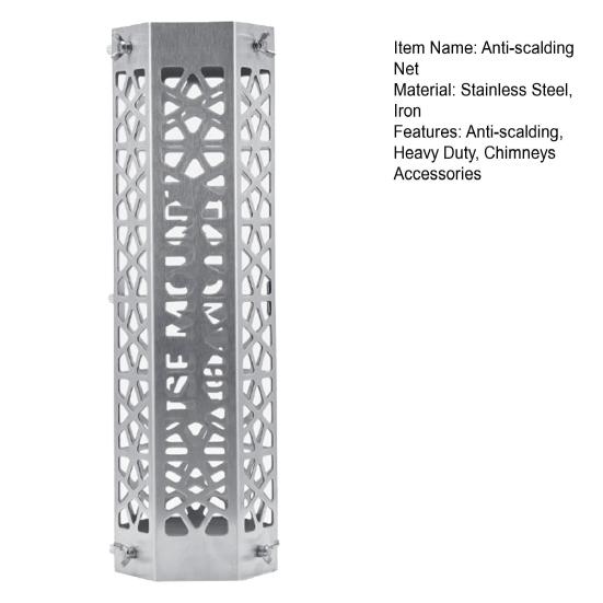 Сетка для дымоходов из нержавеющей стали, противоожоговая, для кемпинга на открытом воздухе, сетка для защиты от ожогов, прочная