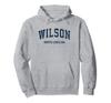 Wilson North Carolina NC Vintage Varsity Sports Navy Design Hoodie