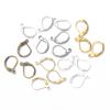 10pcs/Bag Copper Hypoallergenic Rose Gold French Earring Hooks Wire Ear Clasps Settings Base for DIY Jewelry Making