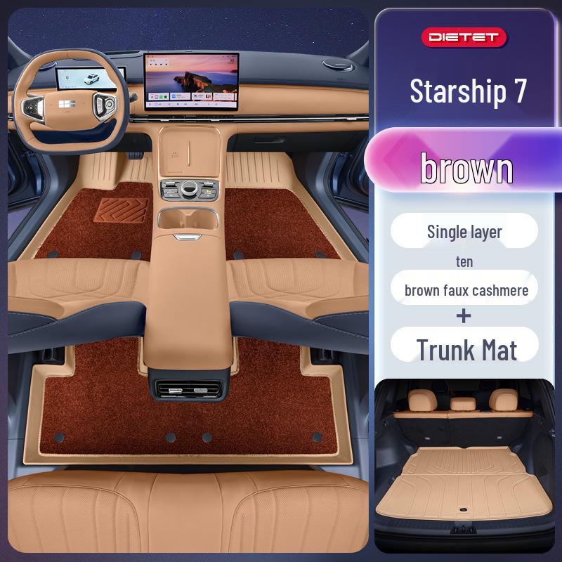 Коврики для ног Galaxy Starship 7 TPE2025 для автомобиля Geely Galaxy EM-i, Аксессуары для интерьера