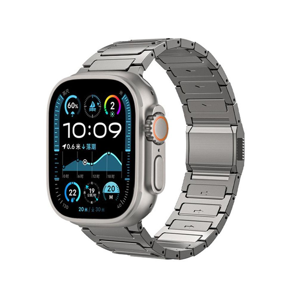 Магнитный титановый ремешок для Apple Watch Ultra 2/1 49 мм 10 46 мм 9 8 7 45 мм Роскошный мужской ремешок Браслет Для Iwatch SE 6 5 44 мм Ремешок