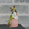 Frog Figurine for Garden Decoration Centerpiece Art Piece Pond And Fence