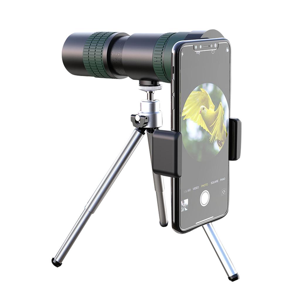 APEXEL Portable Monocular Telescope 8X24X Zoom BAK4 Prism FMC Lens with Smartphone Holder & Tripod