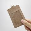 iANT Pass ID Card Employee ID Card Wallet Necklace Case Reel Holder, Beige, 1 Pc.