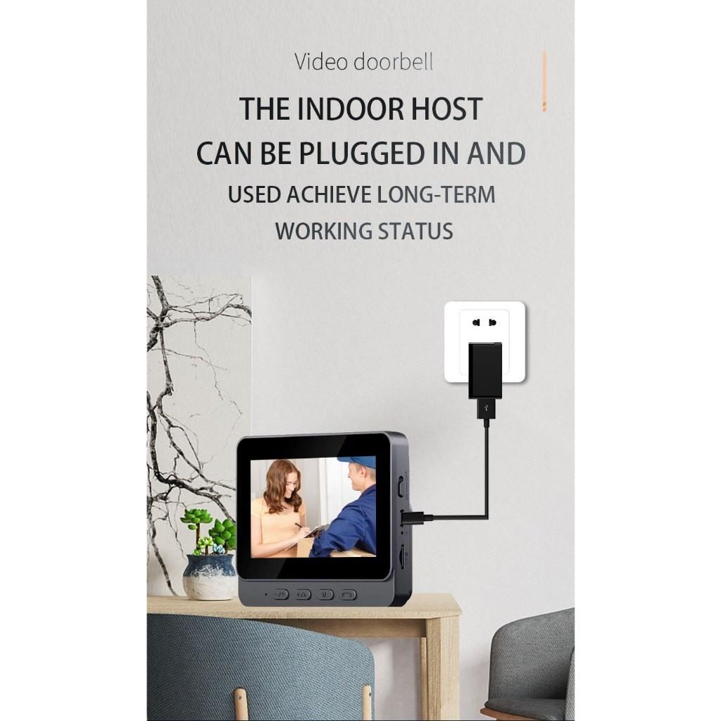 4,3-дюймовый экран беспроводной умный видеодомофон бытовой ночной вариант двусторонний разговорный видеодомофон