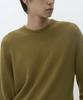 MUSINSA STANDARD [Victoria Wool] Minimal Ribbed Crew Neck Knit [Amber]