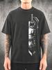 Guts Berserk Dragonslayer Mineral Washed Graphic Shirt | Heavyweight Oversized Tee | Vintage Streetwear