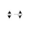 ANIA HAIE Triangle Black and White 925 Silver Stud Earrings E059-07H