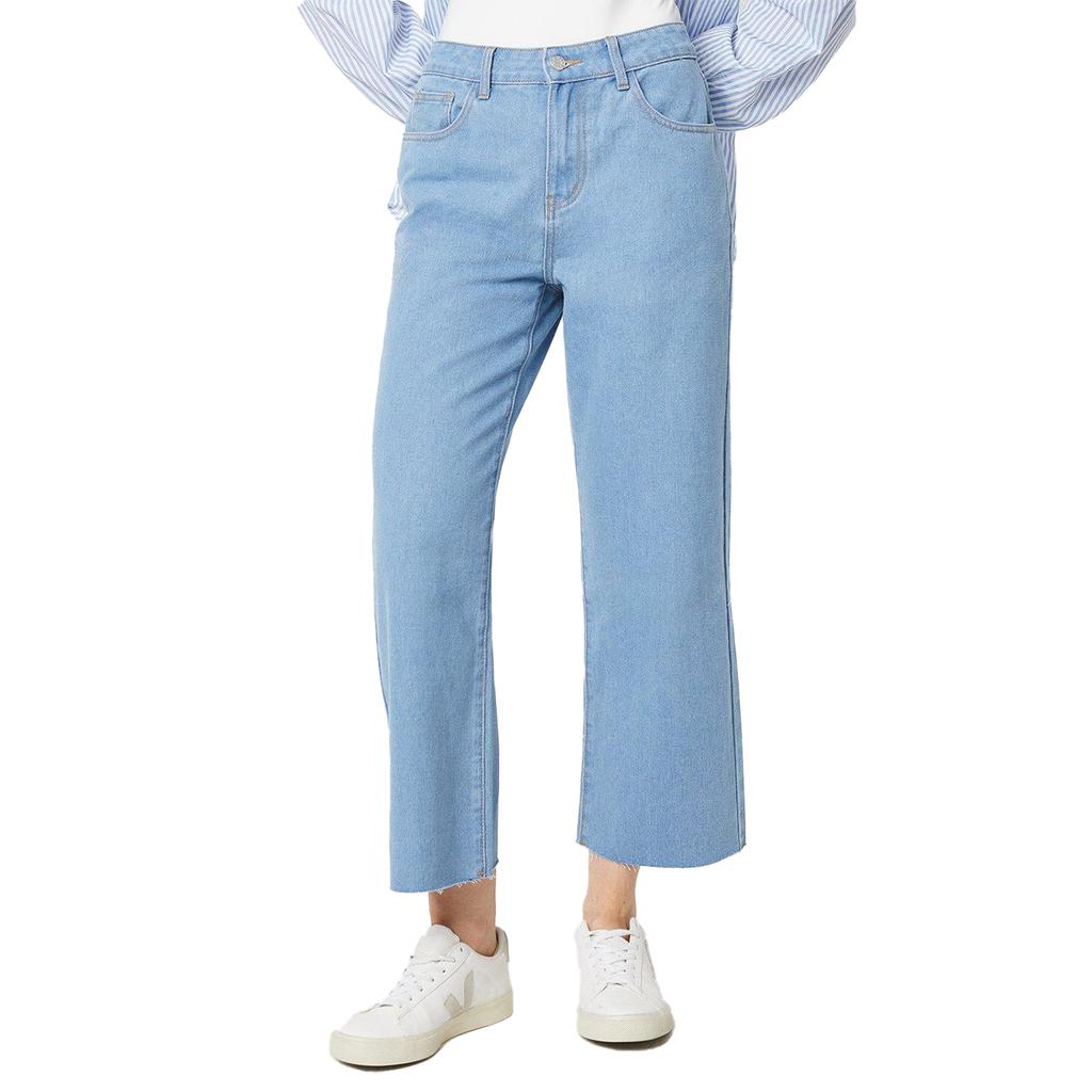 Принципы Женские/женские джинсы с широкими штанинами размера 7/8 для миниатюрных размеров