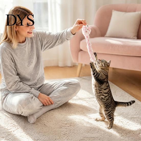 Интерактивная плюшевая игрушка-мышь для котят, кошек, с кошачьей мятой, Крыса с длинным хвостом, Игрушка-грызун, Безопасная кошачья мята для питомцев, Мягкие игрушки для котят, Охотничий инстинкт