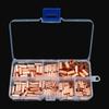 125/250/414/578Pcs Non Insulated Electrical Butt Terminal Assortment Kit Wire Ferrules Set 7 Size Copper Crimp Connector