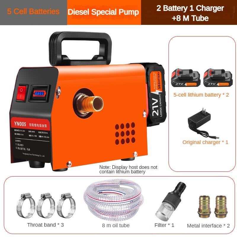 Маленький многофункциональный электрический дизельный насос Портативный ручной дозатор дизельного топлива Перезаряжаемый насос для впрыска масла