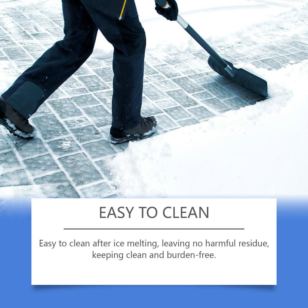 Ice and Snow Melter Fast Acting Salt Based Ice Melter Safer for Melting On Concrete Plants Shoes Driveway and Metal