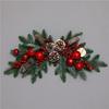 50CM Christmas Wreath & 2.7M Garland Set - Festive Door & Wall Decor