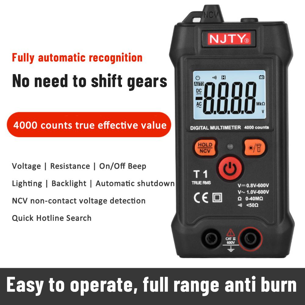Multimeter Backlight High-precision Small Intelligent Instrument For Electricians Digital Fully Automatic Multifunctional